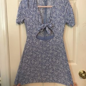 LA Hearts front tie dress